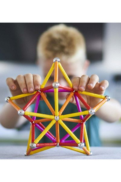 GEOMAG Classic Recycled Magnetic Construction STEM Toys 93pcs