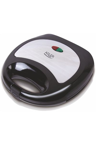 Adler Europe Adler | Aparat de sandvișuri | AD 3015 | 750 W | Număr de farfurii: 1 | Număr de prăjituri: 2 | Negru