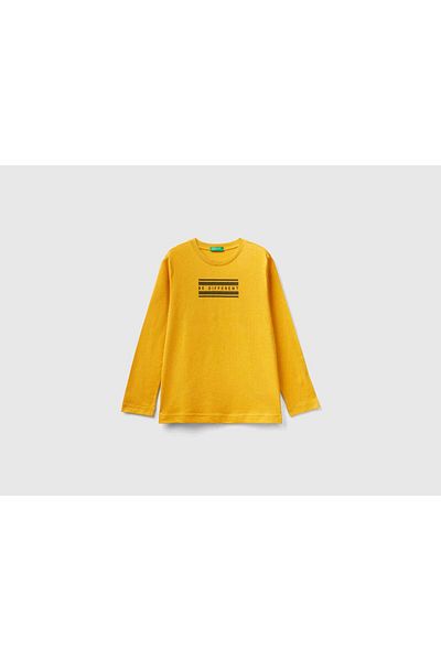 United Colors of Benetton Kids' Long Sleeve T-Shirt with Print
