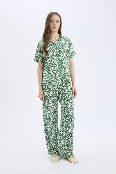 DeFacto Regular Fit Print Short Sleeve Shirt C9621Ax25Sp