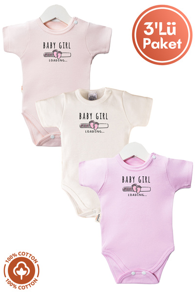 miniel organic بدلة أطفال بناتي مصنوعة من القطن بنسبة 100% مطبوعة من عمر 0 ​​...