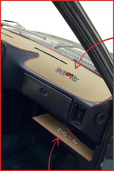 TUSBA MARKET Tofaş Şahin Doğan Kartal Yüksek Ön Göğüs Bej Renk Torpido Koruma...