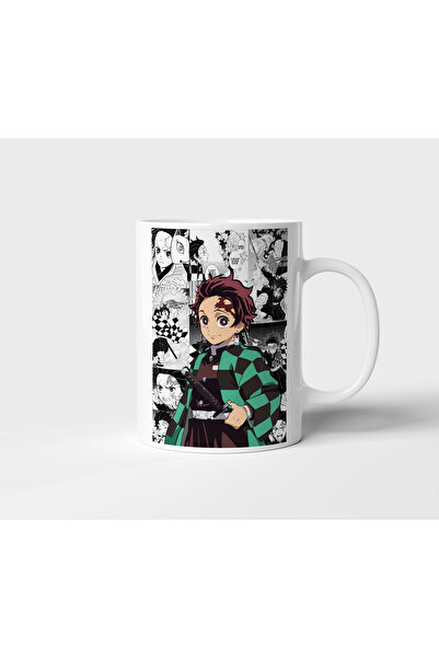 aknhediyelik Tanjiro Kamado Demon Slayer Kimetsu no Yaiba Anime Tasarım Kupa