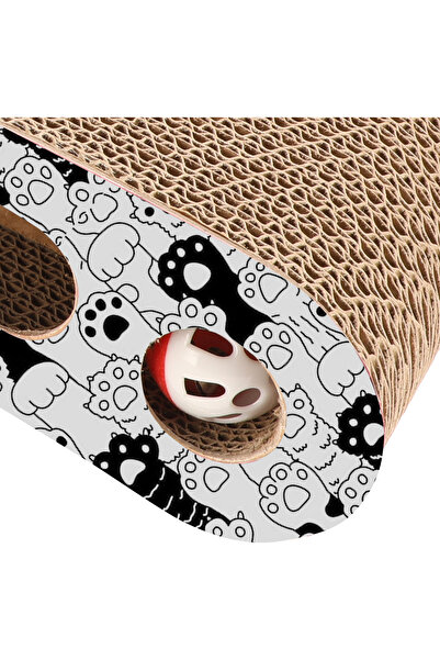 jumi DRAPAK DLA KOTA TEKTUROWY DUŻY legowisko do drapania LEŻAK KARTONOWY