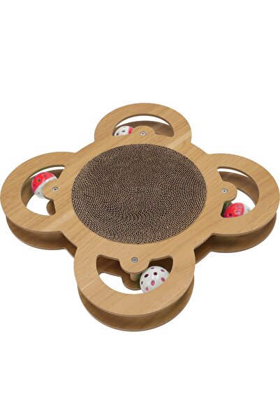 jumi DRAPAK DLA KOTA do drapania ZABAWKA TEKTUROWY KARTONOWY piłka poziomy