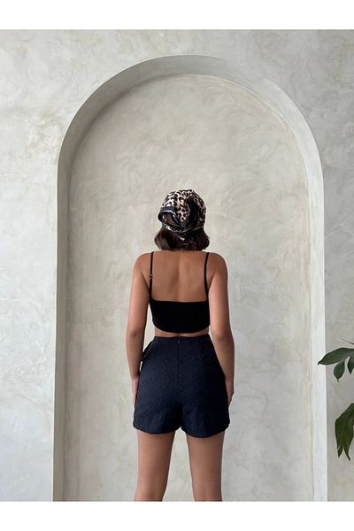 alluria Tower Brodeli Shorts Skirt with Gun S255075