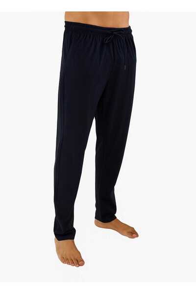 DÜVEN Men's Cotton Burgundy Plaid & Anthracite 2-Piece Single Bottom Pajamas - Seasonal Pajama Bottoms