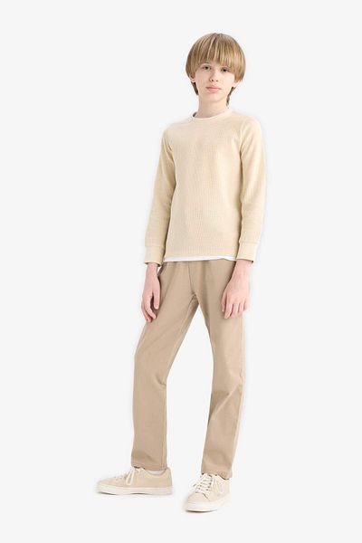 DeFacto Boy's Straight Leg Gabardine Trousers U3254A625Au