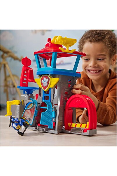 PAW PATROL مجموعة لعب برج الإنقاذ الجوي بوب سكواد
