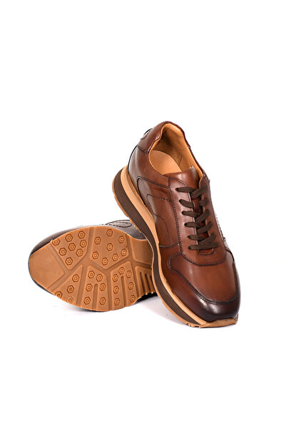 Tuna Genuine Leather Brown Casual Sports Men's Shoes - Eva Sole 3872