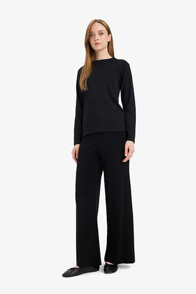 DeFacto Relax Fit Wide Leg Pants V0088Az25Wn