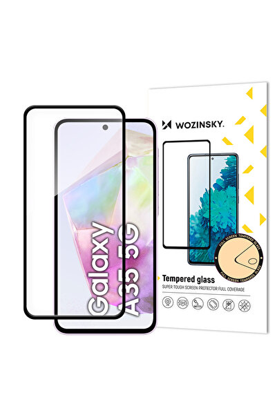WOZINSKY Sticlă securizată 9H pentru ecranul Samsung Galaxy A35 cu ramă neagră