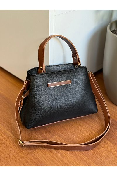 Bagnest Useful Women's Hand and Shoulder Bag with Slats on the Front