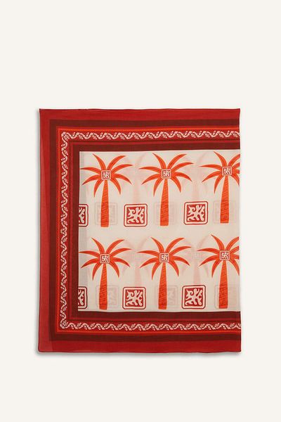 DeFacto Regular Fit Palm Pattern Cotton Pareo-Fall in Love E8220Ax25Hs