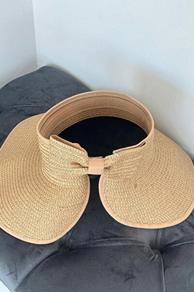 Şulemoda Giyim Fiyonklu Vizör Şapka Camel