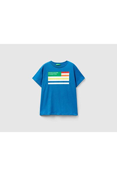 United Colors of Benetton تي شيرت للأطفال مصنوع من القطن العضوي بنسبة 100%