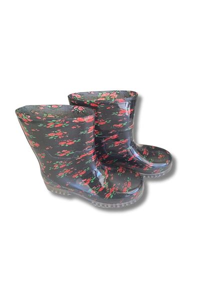 belixspor Women's Boots with Garden and Rain Flowers 36-40 Red
