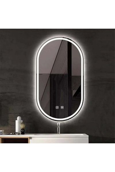 K Korman LED Touch Bathroom Mirror with Defog Function 60x80 cm