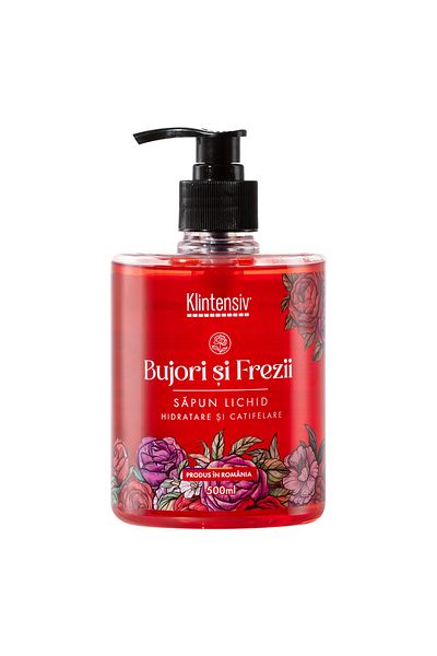 KLINTENSIV Săpun lichid premium Bujori și Frezii 500ml
