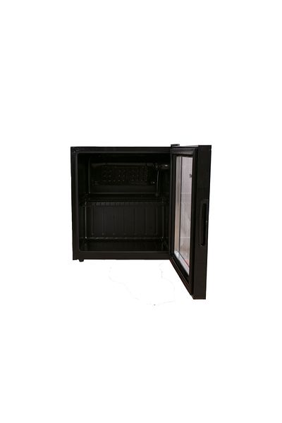 starway 50 Lt 1.7 Cu Ft Glass Display Mini Bar Refrigerator, Black, Noiseless, High Quality Compressor, Lock