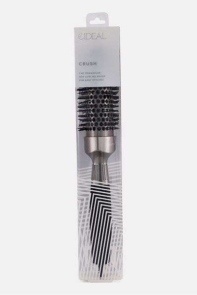 Eideal Triangular Crush Hot Curling Brush, Black