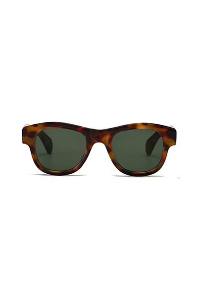 Toz Vintage Zileya Leopard Pattern Green Glass Vintage & Retro Unisex Sunglasses