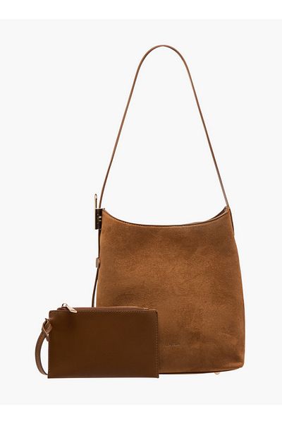 Flora Bella by Shoexpress Flora Bella Solid Shoulder Bag with Pouch
