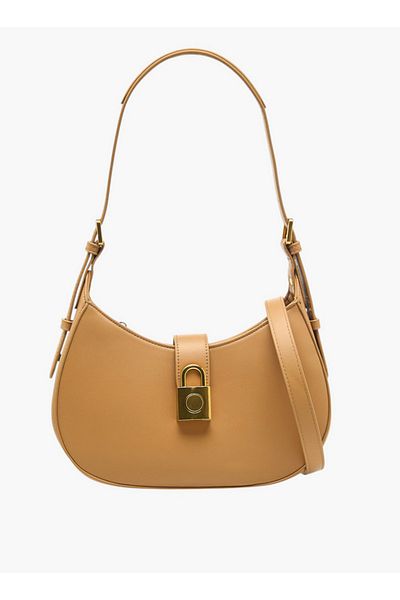 Flora Bella by Shoexpress Flora Bella Solid Shoulder Bag with Adjustable Strap and Zip Closure