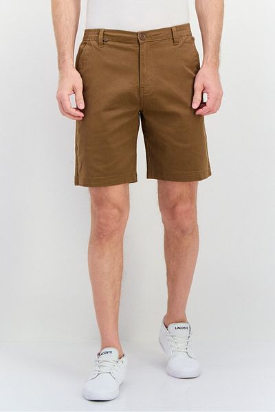 Bewley Ritch Men Plain Basic Shorts, Brown