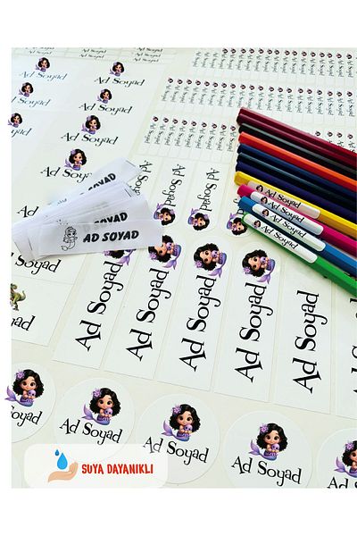 murat etiket School Label Pen Label Clothing Label