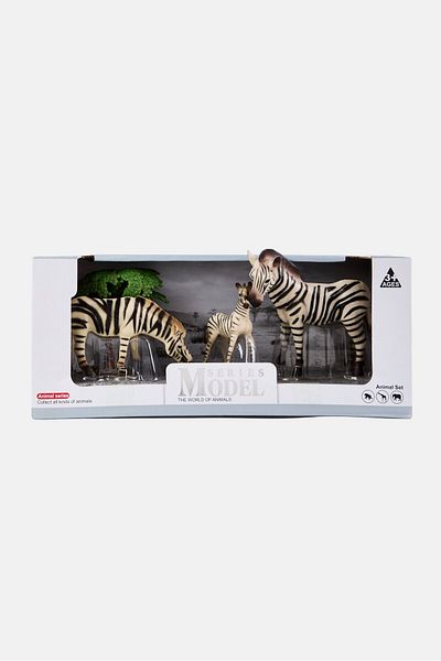 World Of Animals Model Series Animal Figure Zebra Set, Assorted