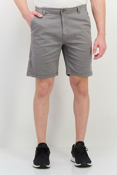 Bewley Ritch Men Regular Fit Plain Chino Shorts, Grey