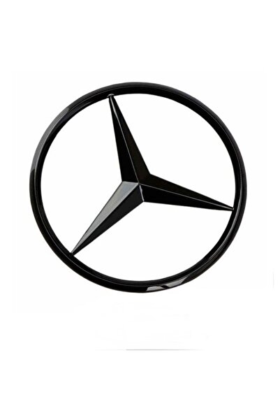MAF Trunk Emblem for Mercedes, 90 mm, Glossy Black