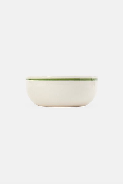 Muy Mucho Round Soup Bowl, White