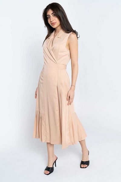 Nichii Women's Midi Wrap Dress for Formal Occasions
