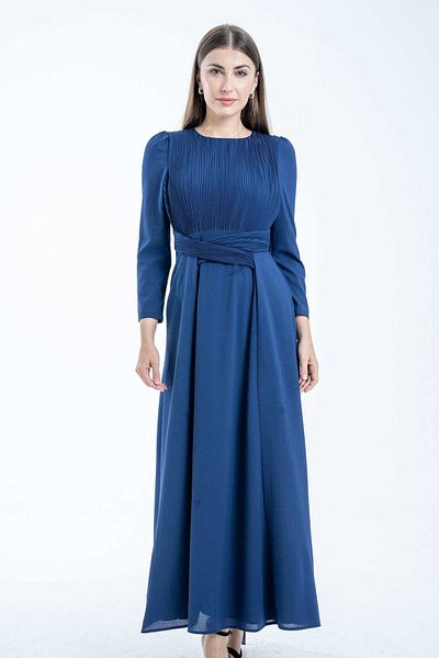 Nichii Women's Maxi Dress with Waist Belt