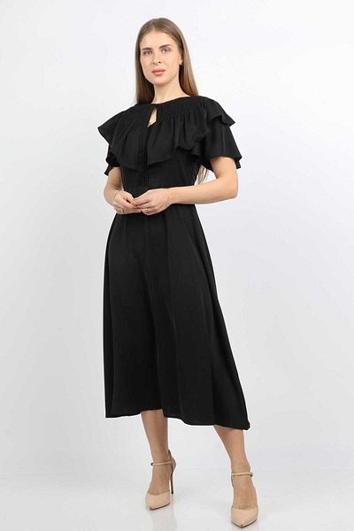 Nichii Open-Front Butterfly Midi Dress