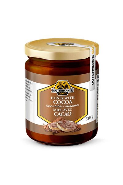 Dutchman's Gold Dutchman’s Gold Cocoa Honey Spread 330g – Rich Creamy Chocolatier Blend for Breakfast & Drinks