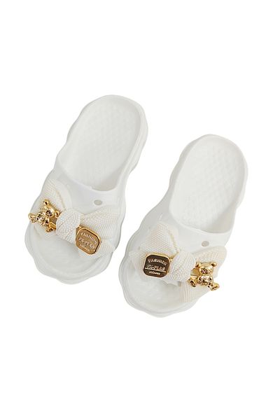 OEM Women's slippers with platform and decorative applications, made of EVA material, H09-1