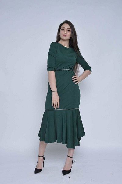 Nichii Short Sleeve Midi Dress for Evening Events