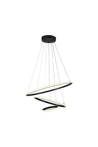 V-TAC LED chandelier 8017-VT, 32W, 3880lm, warm light, IP20, black,