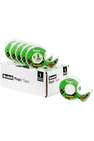 Scotch Magic Tape, 6 Rolls, Numerous Applications, Invisible, Engineered for Repairing, .75 x 650 In