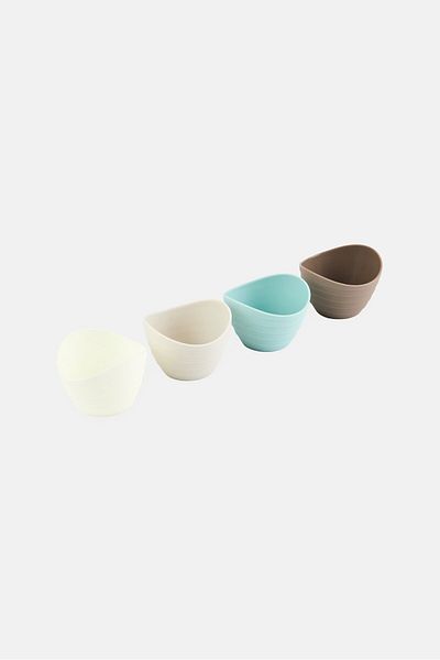 BEBEHOME 4 Piece Silicone Pinch Bowls, Multicolor