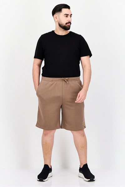 Core Elements Men Brand Logo Basic Shorts, Brown