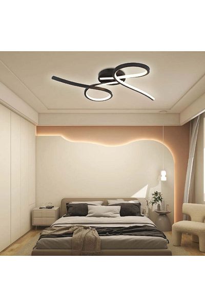 V-TAC LED ceiling light 7004, 24W, 2560lm, warm light, IP20, black,