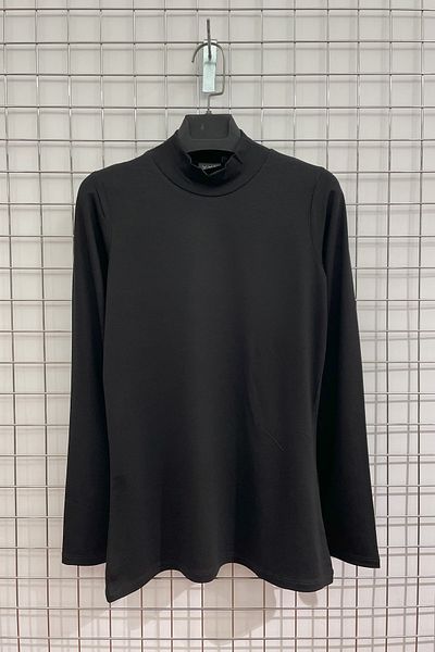 YXL COLLECTION Women's Plus Size Turtleneck Long Sleeve Lycra Combed Cotton Badi - Ecru/Black Set of 3