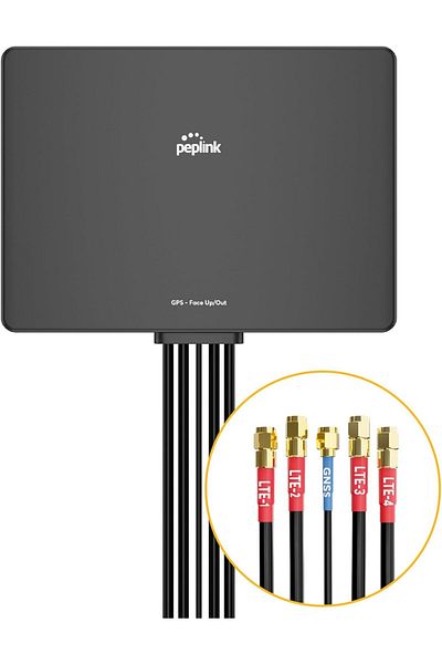 peplink Slim 40g Antenna – 5g & Lte Ultra-wideband (600-6000MHZ), Omni-directional Mimo, Durable L