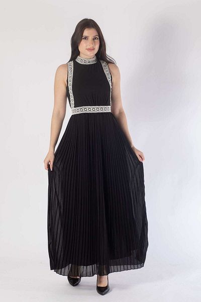 Nichii Lace-Trimmed Women's Maxi Cut Dress