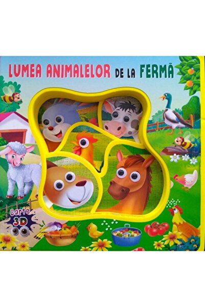Editura Prichindel Lumea animalelor de la ferma (Carte 3D)