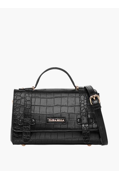 Flora Bella by Shoexpress Flora Bella Textured Crossbody Bag with Detachable Strap and Flap Closure
